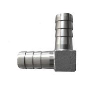 Codo de púas for manguera Euqal de 90 grados, conector de tubería de acero inoxidable 304, 1 unidad(25mm Hose Barb)