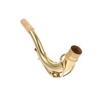 Codo de Saxofón en Latón Dorado, Pieza de Repuesto Profesional