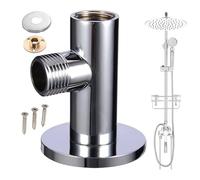 Codo de suministro de pared para ducha de mano, conector de manguera de ducha, adaptador a prueba de fugas, conector de ahorro de espacio para reemplazo de baño en el hogar, hotel, baño
