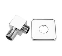 Codo de suministro de pared para la ducha manual, conector de la manguera de ducha G1/2 Válvula del ángulo del ángulo de ducha cuadrado