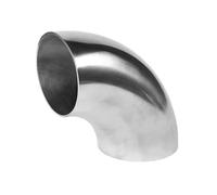 Codo de tubería de 90 grados de acero inoxidable 304, conexión soldada sanitaria for las industrias alimentaria y farmacéutica - 1 unidad(19mmx1.5mm)