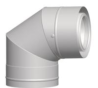 Codo de tubo de escape WOLF DN80/125 87 °