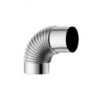 Codo de tubo de estufa resistente al calor para estufas de acero inoxidable codo de 90 grados, tubo de chimenea de 90°, tubo de estufa de humos múltiple de 80 mm