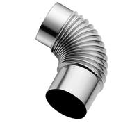 Codo de tubo de humos de estufa de acero galvanizado de 90 grados for chimenea y calentador de agua, 100-200 mm(110mm)