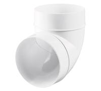 Codo de tubo de ventilación de 90 grados, conector de arco para tubos de 125 mm, plástico plástico, conducto de ventilación, arco de segmento de 90°, para tubos de ventilación, sistemas de