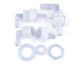 Codo deflector de 3 piezas 1/2", conector tanque agua, codo pasante roscado, manguera combinado(6-G1/2-6.4)