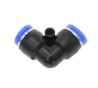 Codo en forma de L PV PVG de 4 mm a 16 mm de diámetro exterior for manguera, conector neumático de un solo toque, conexión rápida de plástico for gas.(PV-10mm)