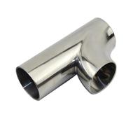 Codo en forma de R for soldadura a tope de tubería de 19-159 mm de diámetro exterior, 3 vías, SUS 304, accesorio sanitario, divisor for elaboración casera de cerveza y vino.(159mmx 2mm)