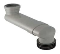 Geberit - Codo En S Geberit De Pvc: D90Mm Di100-105.6Mm Gris (388.351.29.1)