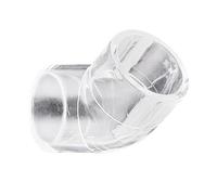 Codo en T recto de 1 pieza, tubo acrílico, tapa final, juntas transparentes for acuario, PMMA resistente a impactos(57mm*25mm)