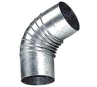 Codo Estufa Galvanizado de 110 mm. 45°.