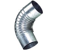 Codo Estufa Galvanizado de 130 mm. 90°.