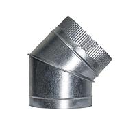 Codo Estufa Galvanizado de 250 mm. 45° (0,8 mm.)