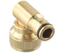 Codo giratorio práctico de 1 pieza, 3/4 pulg., hembra de latón for conector Hoselock for carretes de manguera, carrete de manguera for jardín al aire libre.