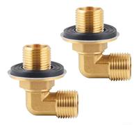 Codo montado en la pared, rosca macho G1/2 de latón conector de 90 grados, accesorio de tubería de entrada de agua fría caliente para grifos de cocina y baño