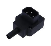 Codo negro C15 C13 C14 cable de alimentación cableado enchufe ensamblar conector IEC salida PDU UPS CA eléctrico 10A 250V ESSEIEIE(5)