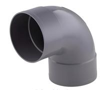 Codo PVC 87 Grados H-H para Tubería - Curva de PVC Presión Agua Potable y Desague - Interior/Exterior - Tuberías 32mm a 250mm - Conexión Sólida y Resistente - Varios Diámetros (50 mm)