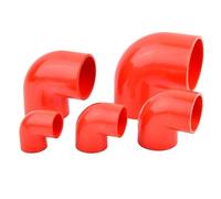 Codo Pvc Tubería De PVC Roja De 20~50mm, Codo De 90 °, Juntas De Conector En T Directo, Accesorios De Drenaje De Salida De Entrada De Riego De Jardín, 1 Ud.(45 Degree elbow,40mm)
