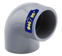 Codo PVC U con Ángulo de 90° Ø 40 mm Se Utiliza para Unir Dos Tubos con Cola - Garantía de 10 Años - MONTERAL