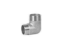 Codo reductor de acero para tuberías Codo reductor de 90 grados, alambre externo doble acero inoxidable 304, varios tamaños G(G1-1/2*G1-1/4 square)