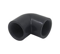 Codo roscado pvc manguito 90 grados 2x roscado hembra adaptador racor agua conector tuberia riego racor agricola piscina (2 pulgada - rosca x 2)