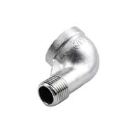 Codo roscado reducido BSP macho a hembra de 3/8'', 1/2'', 3/4'' y 1'', conexión de tubería reductora, adaptador de acero inoxidable, 1 pieza, hembra Dn15 * Dn8 M(F Dn50*Dn40 M)