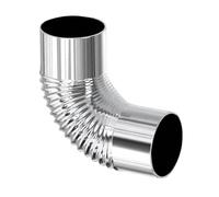 Codo Tubo Estufa Leña 100mm - Acero Inoxidable 90 Grados Chimenea Curva | Resistente Calor Conducto Extensión Escape Caño para Tienda Camping Calentador, Hogar, Barbacoa & Jardín Exterior Parrilla