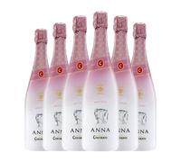 Codorníu Anna Rosé Sleever Print Brut Cava 75 cl Espumoso rosado (Caja de 6 Botellas de 75 cl)