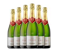 Codorníu Extra Brut Cava Reserva 75 cl Espumoso blanco (Caja de 6 Botellas de 75 cl)