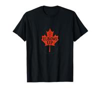 Codos Arce Rojo Canadiense Hoja Ilustración Día de Canadá Camiseta