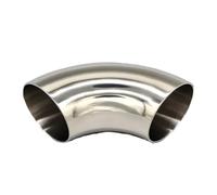 Codos soldados de acero inoxidable 304 de 19/25/32/38/45/51/57/63/76/89/102/108 mm, de 30/45/60/90 grados(90 degrees,63mm x 2mm)