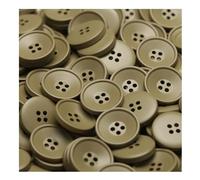 Codulu 10 botones cóncavos redondos de costura para tejer, botón de repuesto para bricolaje, accesorios de tela, manualidades, decoración, 21 mm, color caqui