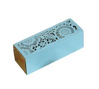 Codulu 50 piezas cajas de caramelos de papel rectangulares con diseño sol flores cajas de caramelos caja de regalo para invitados cumpleaños,boda y fiesta-azul