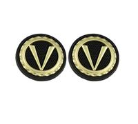 Codulu Botones con patrón en V, botón redondo dorado, botón de costura, botón de repuesto para chaqueta, uniforme, trajes y manualidades decorativas (2 unidades), 23 mm, color rosa