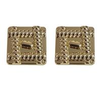 Codulu Botones de metal para coser, botón para tejer, botón de repuesto para manualidades, accesorios de tela, manualidades, decoración (2 unidades), 23 mm, color dorado