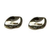 Codulu Botones de metal para coser o tejer, botón de repuesto para bricolaje, accesorios de tela, manualidades, decoración (2 unidades), 18 mm, color dorado