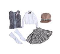 Codulu Ropa de muñeca para 1/3 America Doll 60 cm BJD Girl Abrigo de muñeca pantalones, falda, camiseta, trajes casuales, accesorios de disfraz, regalo-E