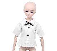 Codulu Ropa de muñeca para muñeca de 1/3 de América, 60 cm, camisa blanca, ropa casual, accesorios de disfraz, regalo