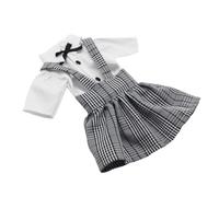 Codulu Ropa de muñeca para muñeca de América 1/3 de 60 cm, muñeca BJD, camisa blanca, vestido de pinafore casual, accesorios de disfraz, regalo B