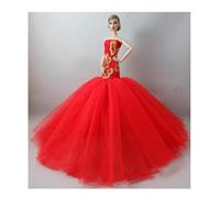 Codulu Vestido de muñeca para muñeca Americana de 11.5 Pulgadas Vestido de Noche con Lentejuelas Falda de Princesa de Cola de pez Vestido de Novia Trajes BJD 1/6 Juguetes para niños 1 Pieza #D