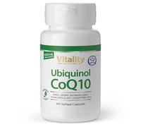 Coenzima q10, 100 mg de Ubiquinol por capsula, que es hasta un 800% más biodisponible que la CoQ10 normal. Sin aditivos. Energía Antioxidantes Antienvejecimiento. Vitality Nutrition by VitaminExpress