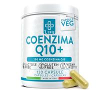 Coenzima Q10 200mg 120 Cápsulas PiùLife, Q10 Coenzima De Ubiquinona, 100% Pura Fermentada Naturalmente, Coq10 Piel, Sistema Inmunitario, Energía, Protección Contra Radicales Libres, Antioxidante