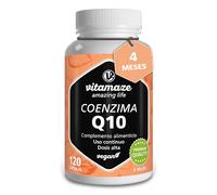 Coenzima Q10 200mg 120 Cápsulas Veganas para 4 Meses, Contiene Ubiquinona, Coq10 Naturales Antioxidantes de la Mejor Biodisponibilidad, Calidad Alemana, sin Aditivos Innecesarios - Vitamaze®