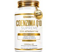 Coenzima Q10 200mg Fórmula Supreme con astaxantina natural pura, Vitaminas B2, B6, B12, Vitamina E y Selenio | 120 Cpr (4 Meses) | Q10 coenzima NUTREA PRO®