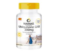 Coenzima Q10 200mg - Ubiquinona - Vegana - 60 cápsulas | Warnke Vitalstoffe - Calidad de farmacia alemana