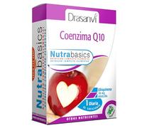Drasanvi Suplemento Coenzima Q10 NutraBasics 30 mg, vegano, sin gluten, 30 perlas