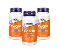 Coenzima Q10 + Omega 3 60mg Paquete 3 x 60 Cápsulas Now Foods