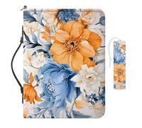 COEQINE Bolsa de Biblia floral para mujer, organizador de cuero, funda de Biblia para mujer, protector de libros portátil de gran tamaño para amantes de los libros, para marcapáginas estándar y de