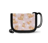 COEQINE Cartera para niños de 4 a 5 años, bonita cartera de animales con cordón y cremallera, monedero pequeño, Pata de perro Corgi naranja