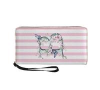 COEQINE Carteras de tarjetas para mujer, con inicial de mariposa, lindo bolso de mano para fiesta, bolsos largos para mujer, Mariposa inicial B, Casual